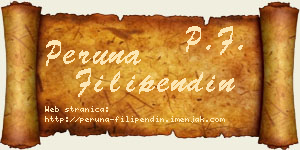 Peruna Filipendin vizit kartica